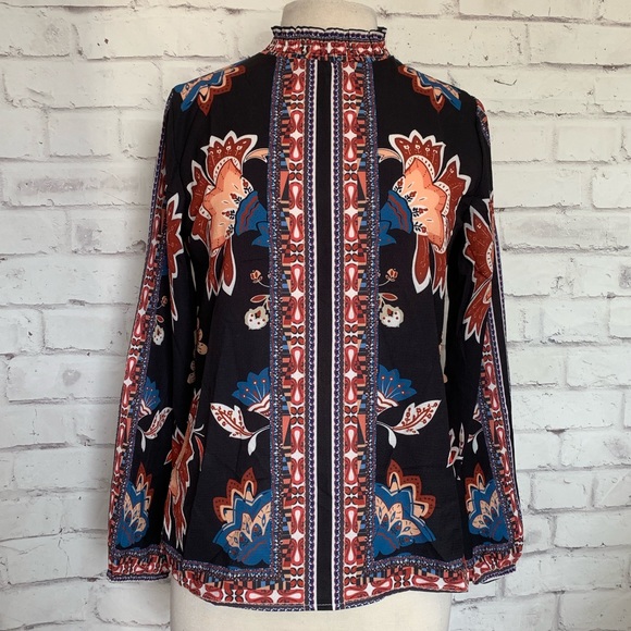 Tops - Printed Boho Blouse